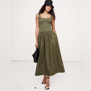 Banana Republic Olive Green Dress